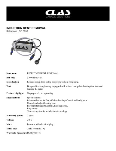 INDUCTION DENT REMOVAL
