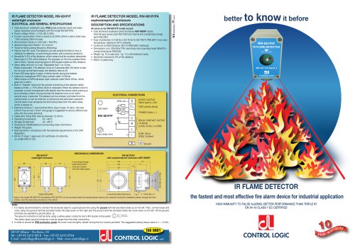 Flame Detector Data sheet