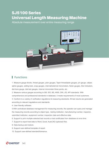 Universal Length Measuring Machine-SJ5100 Series