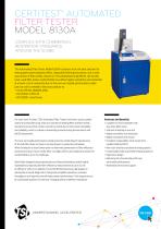 8130A Automated Filter Tester - Specification Sheet