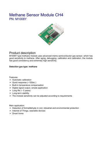 CH4 gas sensor