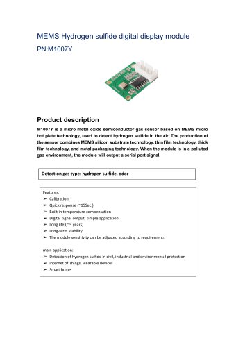 Hydrogen sulfide gas sensor