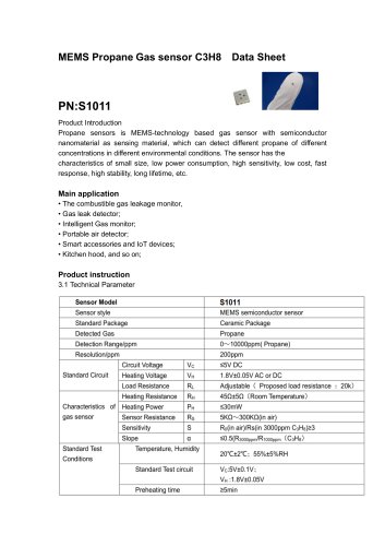 propane gas sensor_S1011