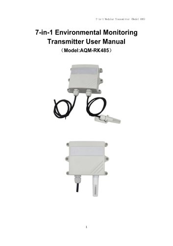 wall-mounted air quality transmitter / RS-485