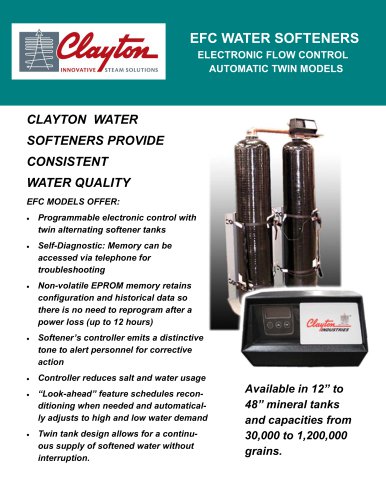 Clayton EFC Water Softener