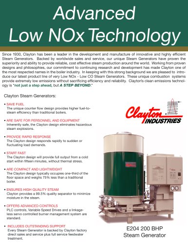 Low NOx Technology