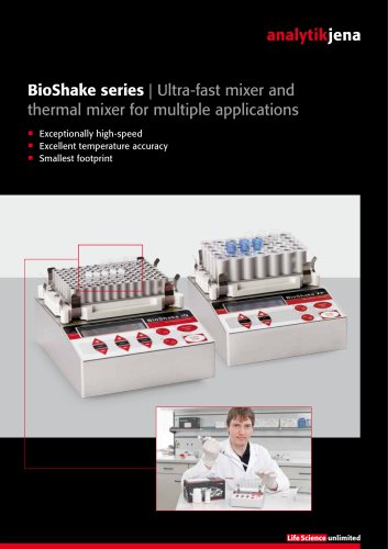 BioShake series - High-speed mixer and thermal mixer for small and very small volumes in microplates and reaction tubes