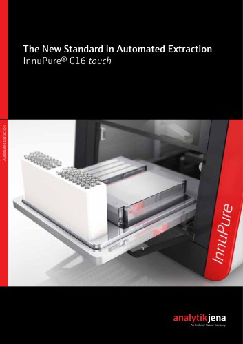 InnuPure C16 touch - Magnetic particle based extraction system for fully automated isolation and purification of nucleic acids