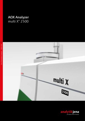 multi X 2500 - for AOX/EOX/POX analyses