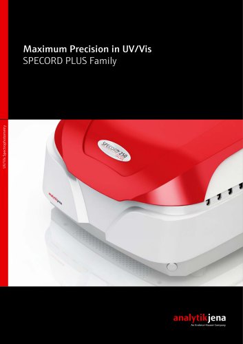 SPECORD PLUS: UV/Vis Spectrophotometers