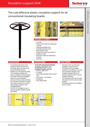 Insulation support DHK