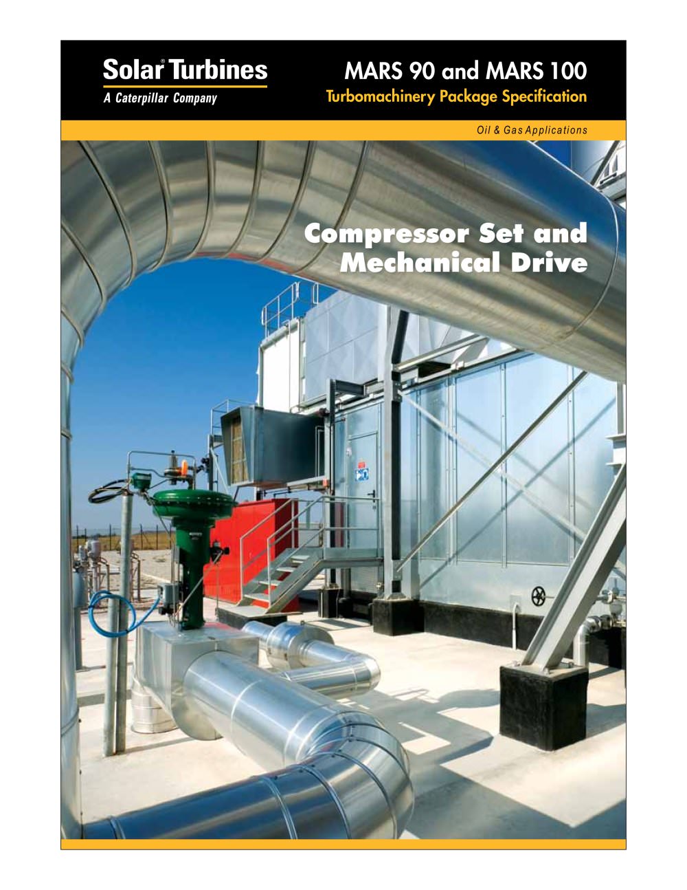 Mars 90 and Mars 100 CS/MD Turbomachinery Package Specification  - Solar Turbines