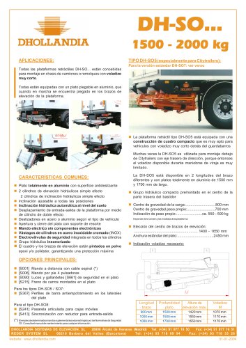 Plataformas retráctiles >  DH-SO5 / SO7