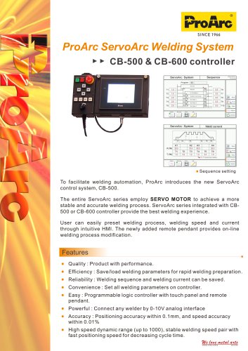 ProArc ServoArc Welding System