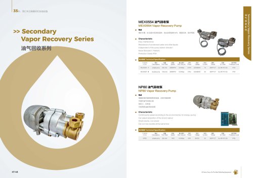 Secondary Vapor Recovery Series