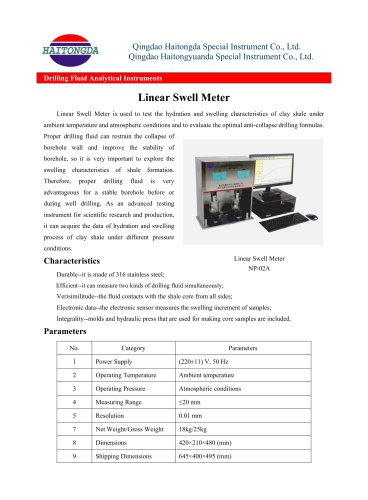 Linear Swell Meter