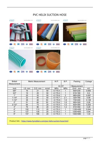 PVC HELIX SUCTION HOSE