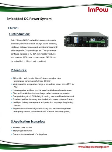 Embedded DC Power System E48120