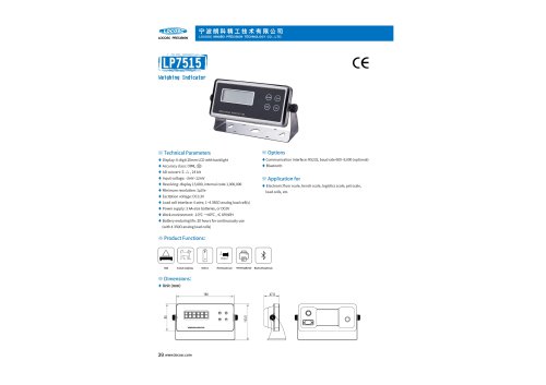 LOCOSC LP7515 weighing indicator