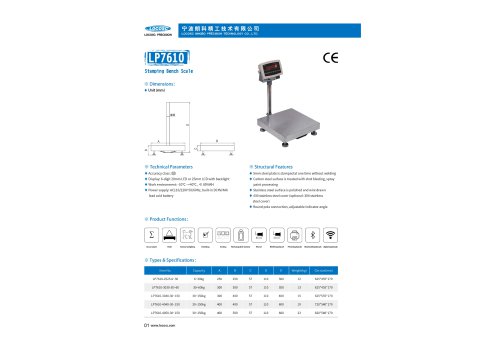 LOCOSC LP7610 stamping bench scale