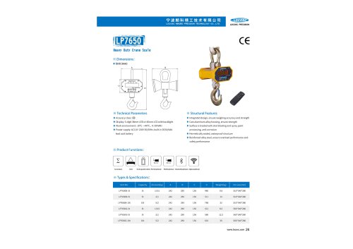 LOCOSC LP7650 heavy duty crane scale