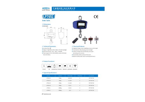 LOCOSC LP7651 1-3t crane scale