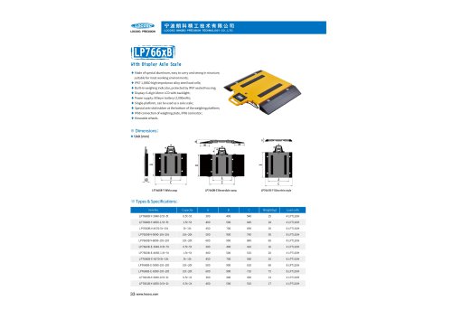 LOCOSC LP766xB Axle scale