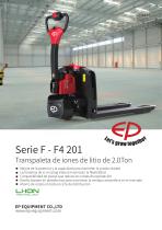 Serie F - F4 201 Transpaleta de iones de litio de 2.0Ton