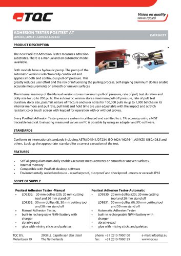 ADHESION TESTER POSITEST AT