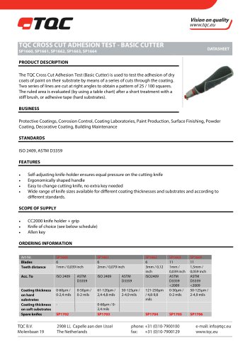 CROSS CUT ADHESION TEST BASIC CUTTER