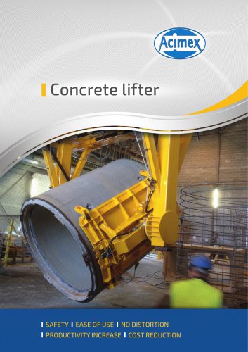 Technical sheet : Concrete lifter