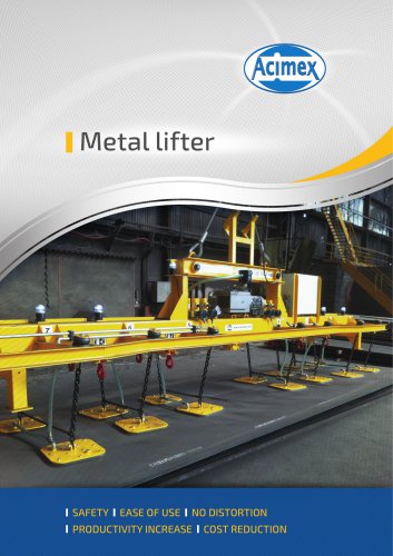 Technical sheet : Metal lifter