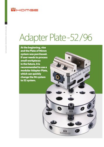 ZERO POINT QUICK CHANGING RECTANGULAR ADAPTER PLATE 96/52 -G