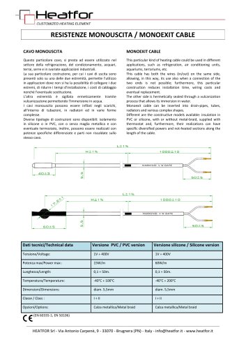 MONOEXIT CABLE