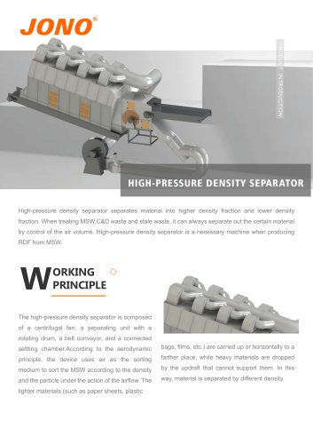 High Pressure Density Separator - Jono