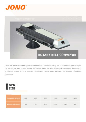 Rotary Belt Conveyor - Jono