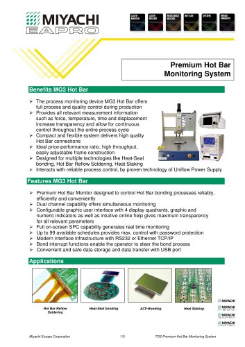 MG3 Hot Bar Monitoring