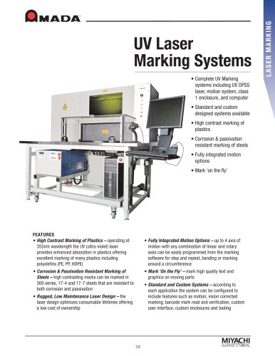 UV Laser Marking Systems