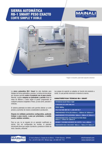 SIERRA AUTOMATICA RB-1SMART PESO EXACTO