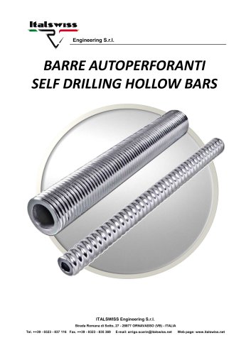 SELF DRILLING HOLLOW BARS