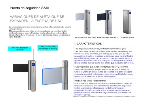 Puerta de seguridad SARL