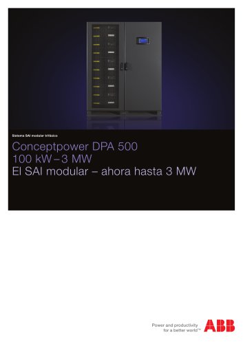 Conceptpower DPA 500 - El SAI modular ? ahora hasta 3 MW