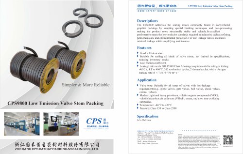 CPS9800 Low Emission Valve Stem Packing