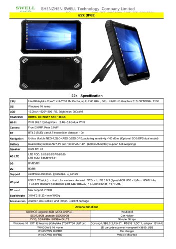 SWELL i22K Windows Industrial Laptop