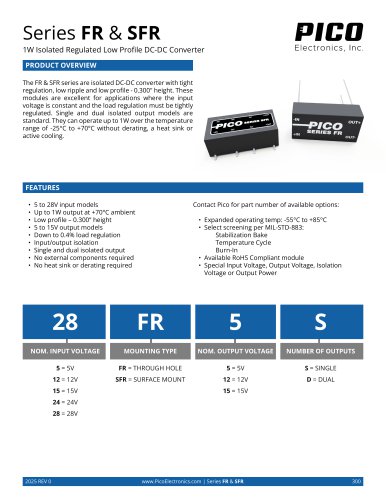 Series FR & SFR