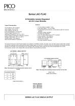 Series LAC-TLAC  Hi Reliability Isolated Regulated AC-DC Linear Modules