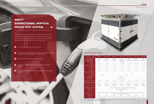 KRD17 Bidirectional Vertical Shock Test System Testing Machine