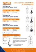 Línea eléctrica móvil 2300R de canal C/20kg - 10