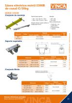 Línea eléctrica móvil 2300R de canal C/20kg - 11