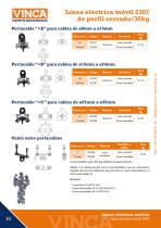 Línea eléctrica móvil 2307 de perfil cerrado/30kg - 10